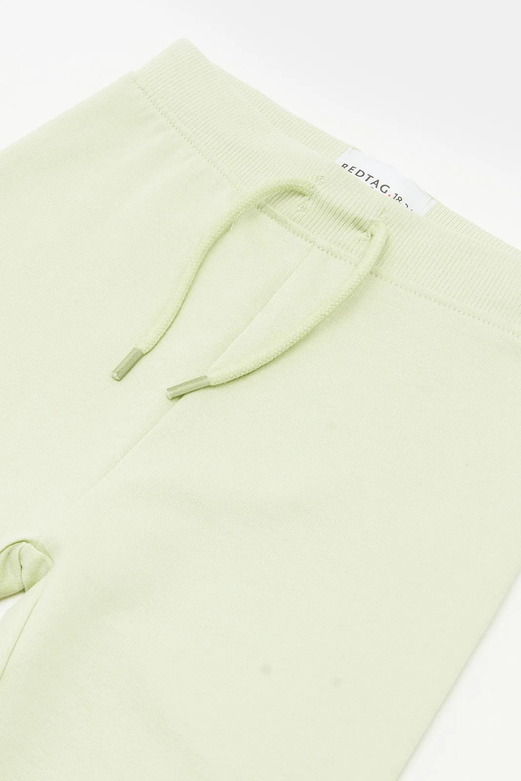 Infant Boys Green Plain Active Pants