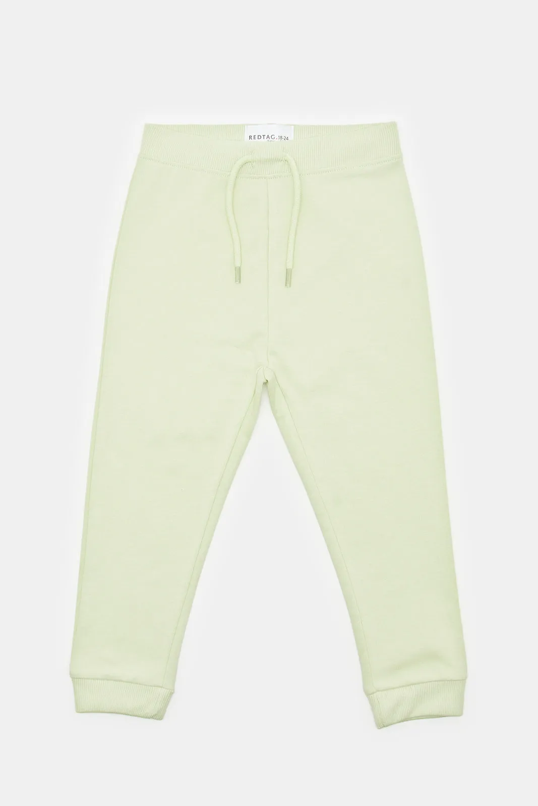 Infant Boys Green Plain Active Pants