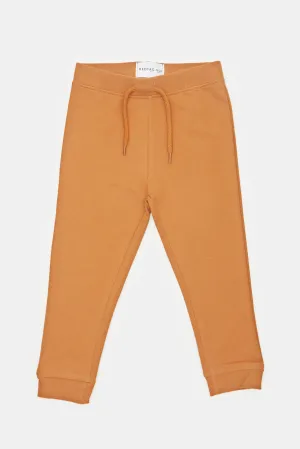 Infant Boys Rust Plain Active Pants