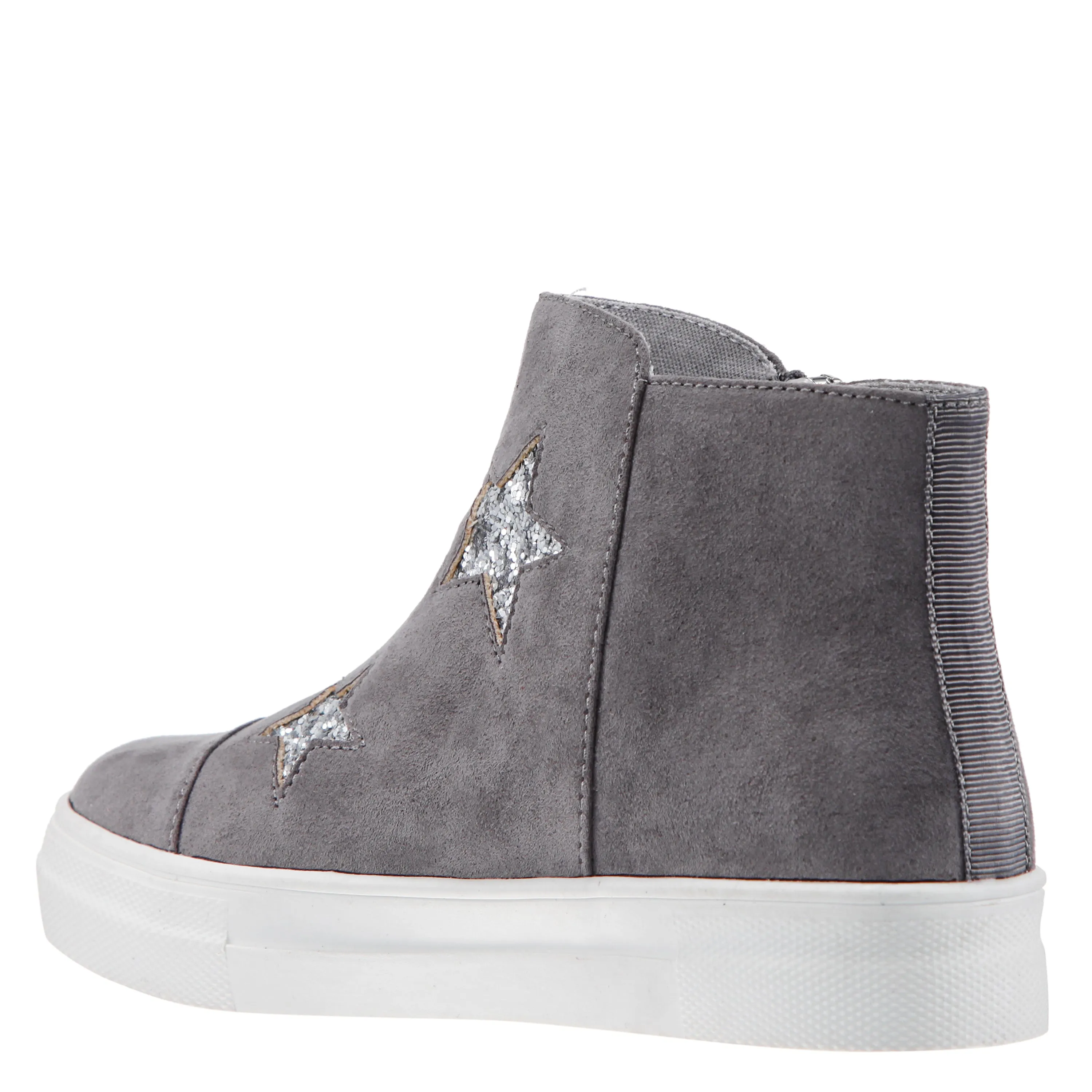 Jacqi Zip Sneaker - Grey Microsuede