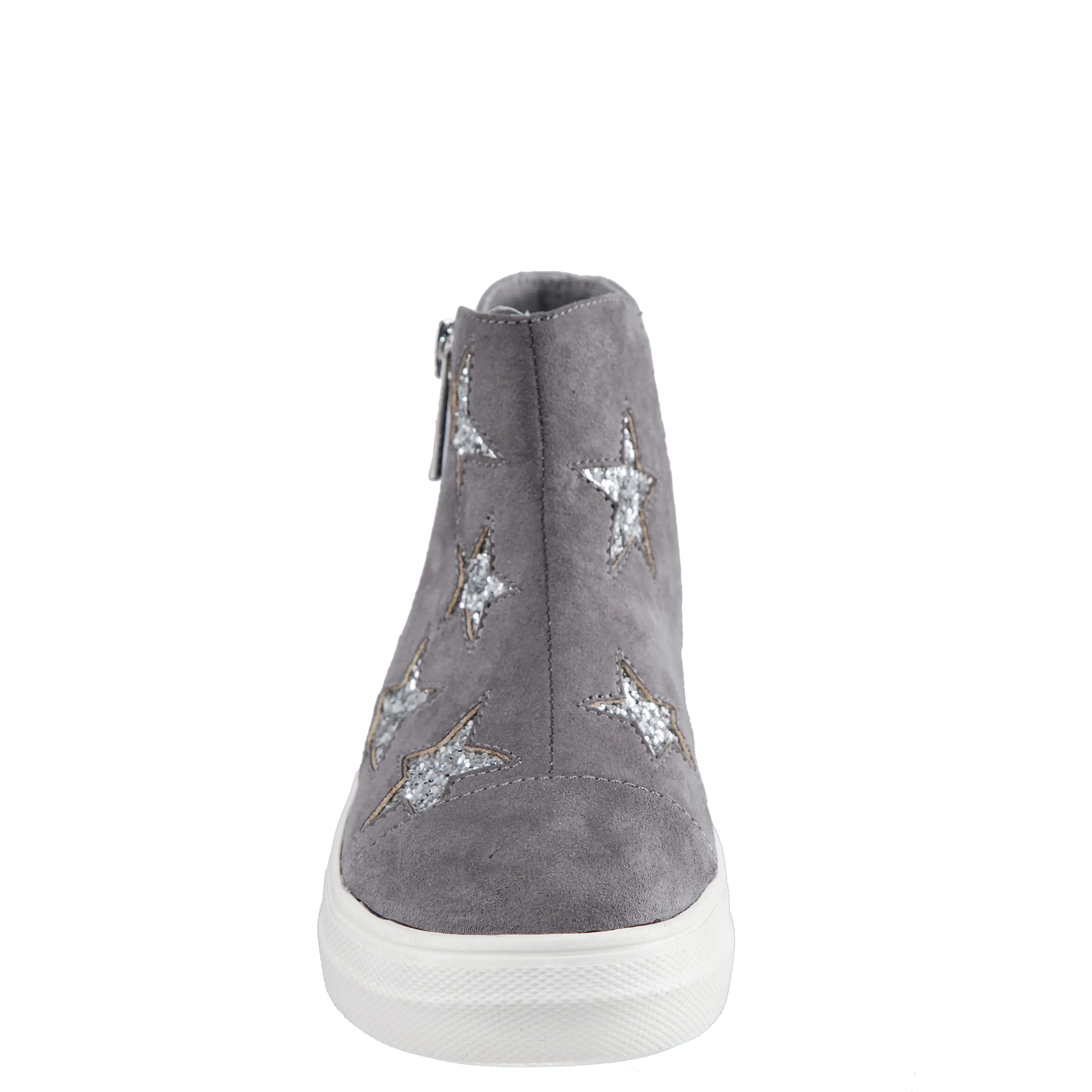 Jacqi Zip Sneaker - Grey Microsuede