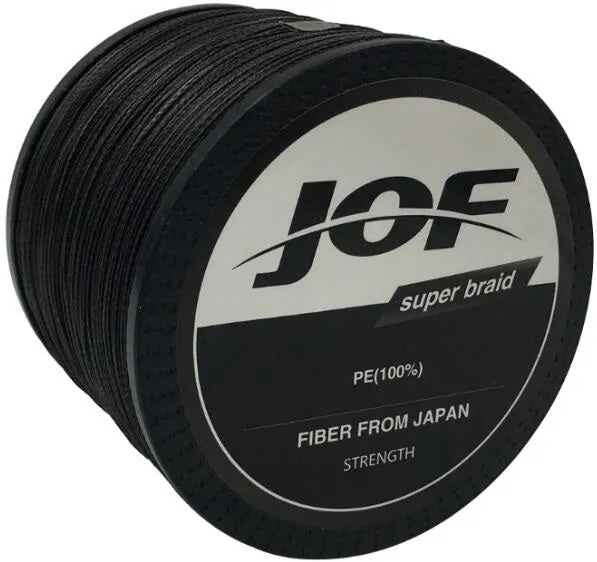 JOF 1000m 18LB - 80LB PE Multifilament 4 Strands Braid Line Ocean Fishing Super Strong Carp Colorful Braided Fishing Line