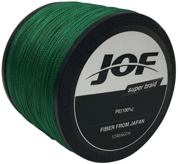 JOF 1000m 18LB - 80LB PE Multifilament 4 Strands Braid Line Ocean Fishing Super Strong Carp Colorful Braided Fishing Line