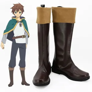 Konosuba: God's Blessing on This Wonderful World! Kono Subarashii Sekai ni Shukufuku wo! Satou Kazuma Shoes Cosplay Boots