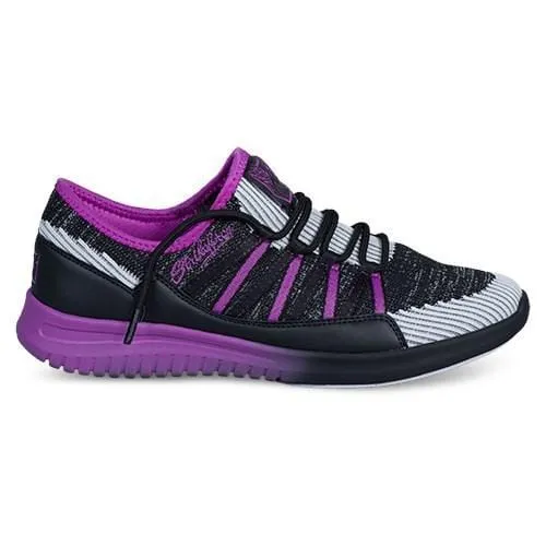 KR Strikeforce Womens Jazz Black/Purple Bowling Shoes