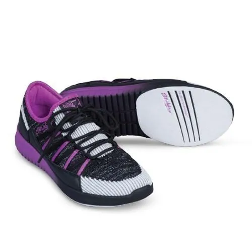 KR Strikeforce Womens Jazz Black/Purple Bowling Shoes