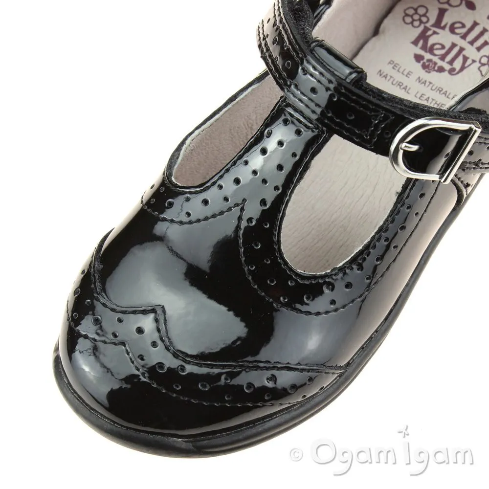 Lelli Kelly Jennette Girls Black Patent School Shoe