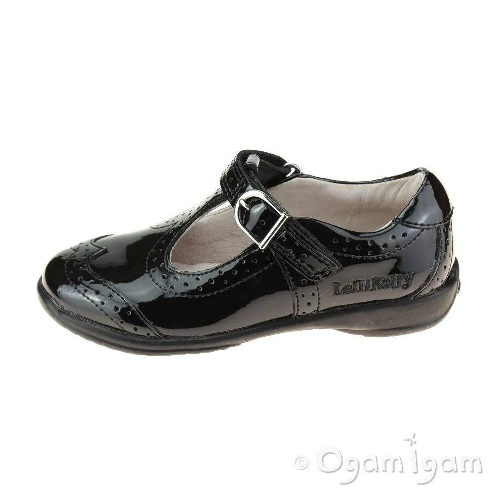 Lelli Kelly Jennette Girls Black Patent School Shoe