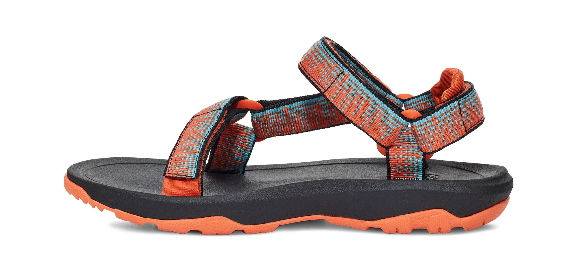 Little Kid's Teva Hurricane XLT 2 Color: Carrot Blue Mirage