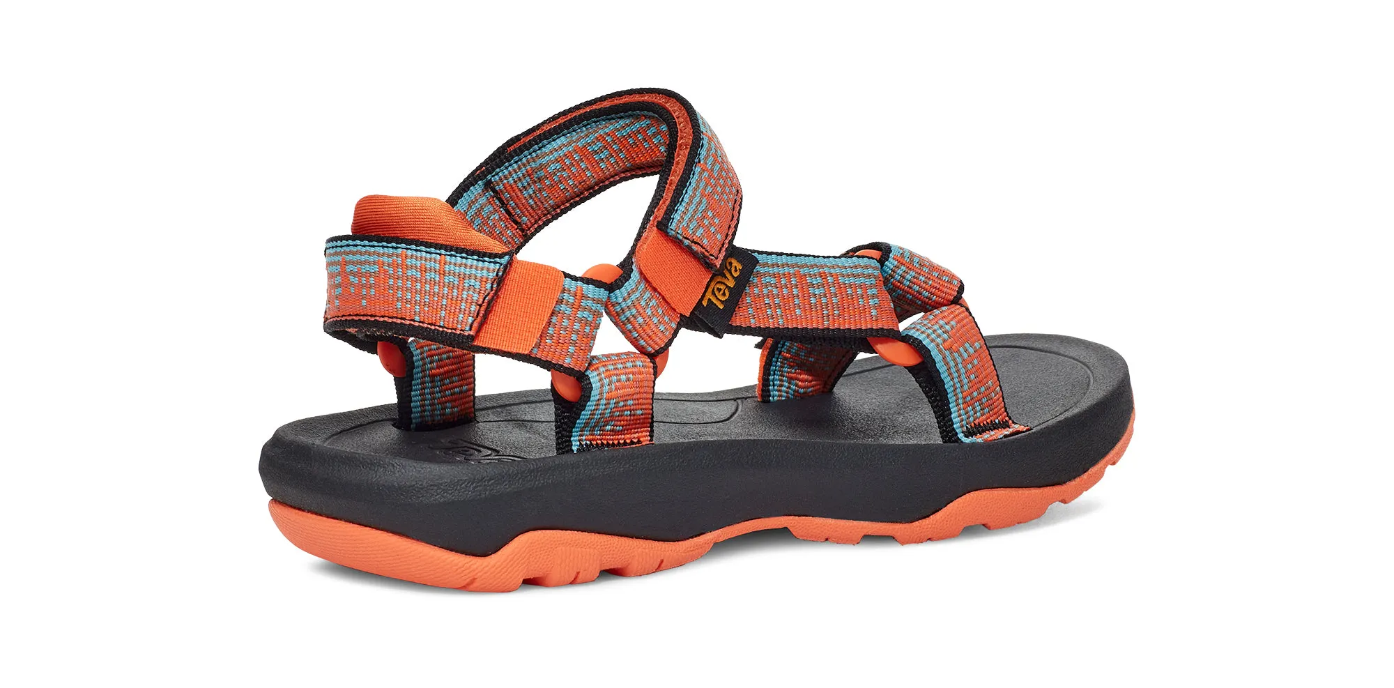 Little Kid's Teva Hurricane XLT 2 Color: Carrot Blue Mirage