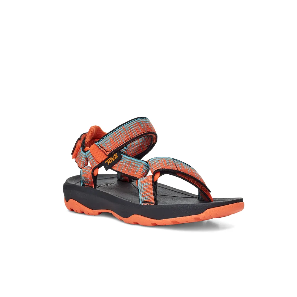 Little Kid's Teva Hurricane XLT 2 Color: Carrot Blue Mirage