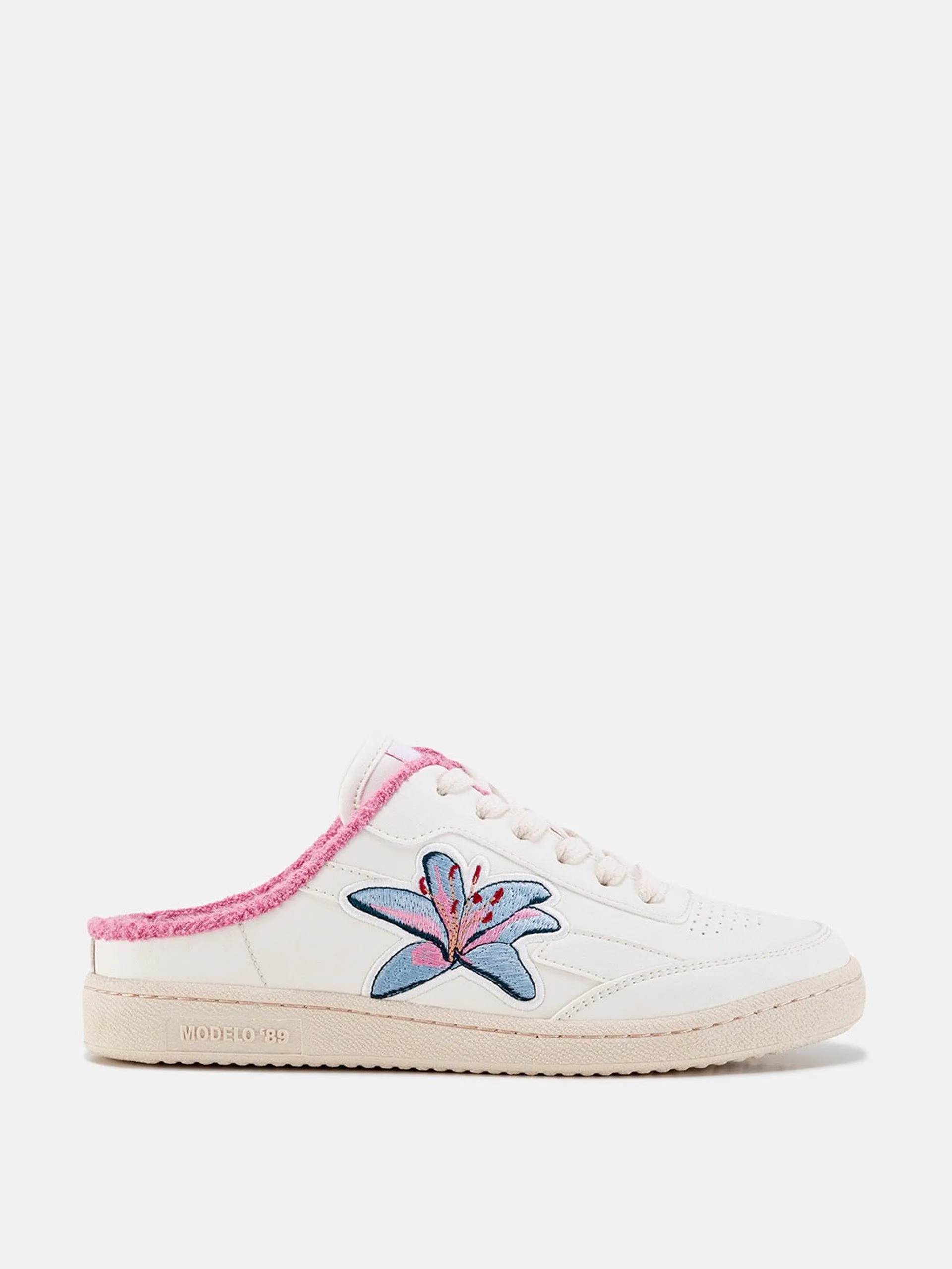 M89 mule-style sneakers in flower