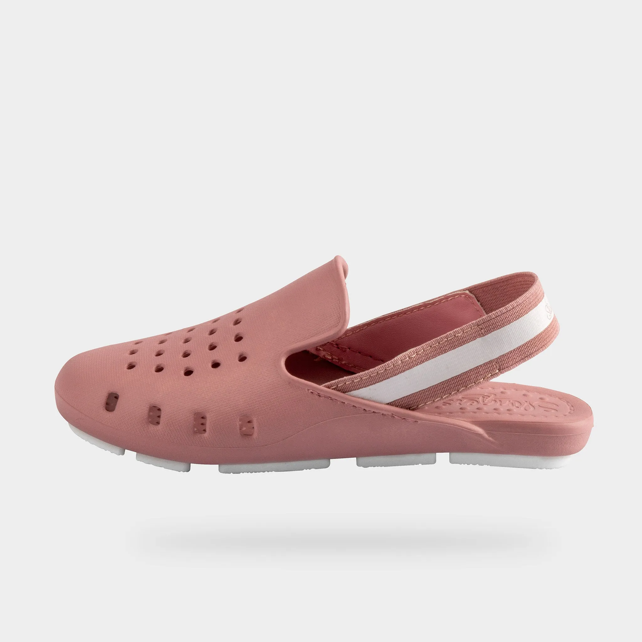 MAUVE COLORBLOCK MULE SLINGERS (size up 1 size) <br><span style="font-size: 8px; font-weight: normal;"> Pink Water Shoes | Soft as a girl’s jelly shoe