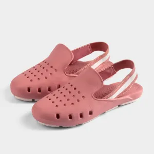 MAUVE COLORBLOCK MULE SLINGERS (size up 1 size) <br><span style="font-size: 8px; font-weight: normal;"> Pink Water Shoes | Soft as a girl’s jelly shoe