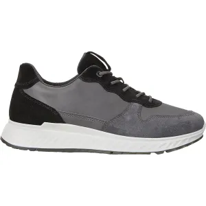 Men's Ecco ST.1 Sneaker Magnet Dark Shadow Suede