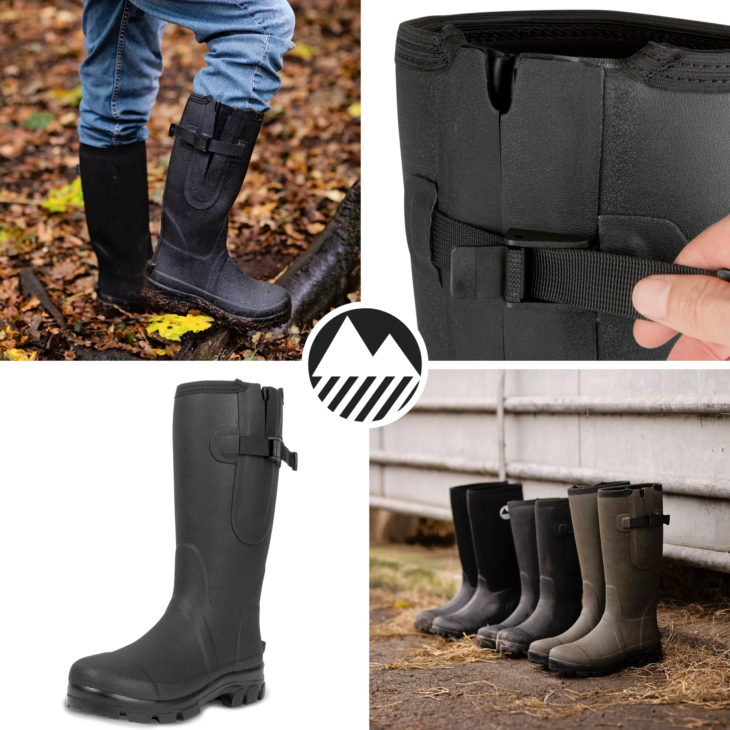 Men's Helton Neoprene Lined Wellington Boots