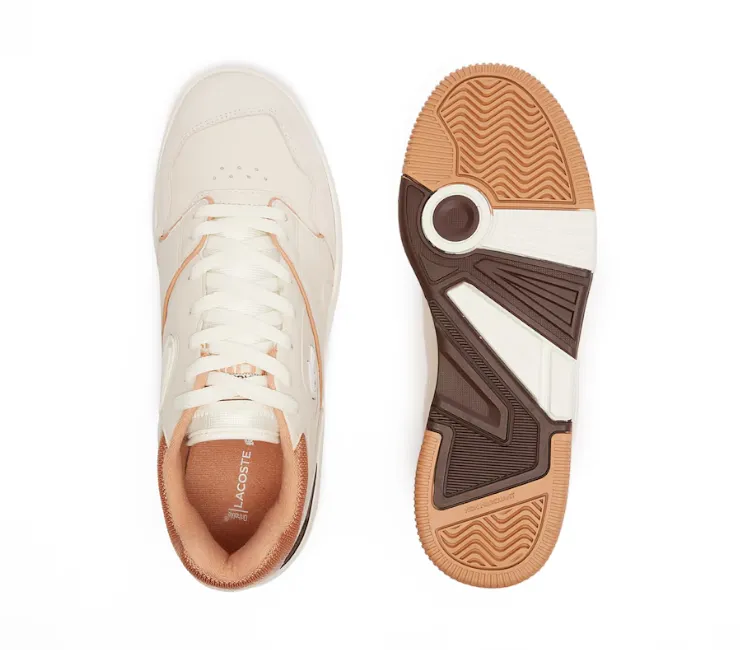 Men's Lacoste Lineshot 124 3 SMA (Off White/Light Brown)