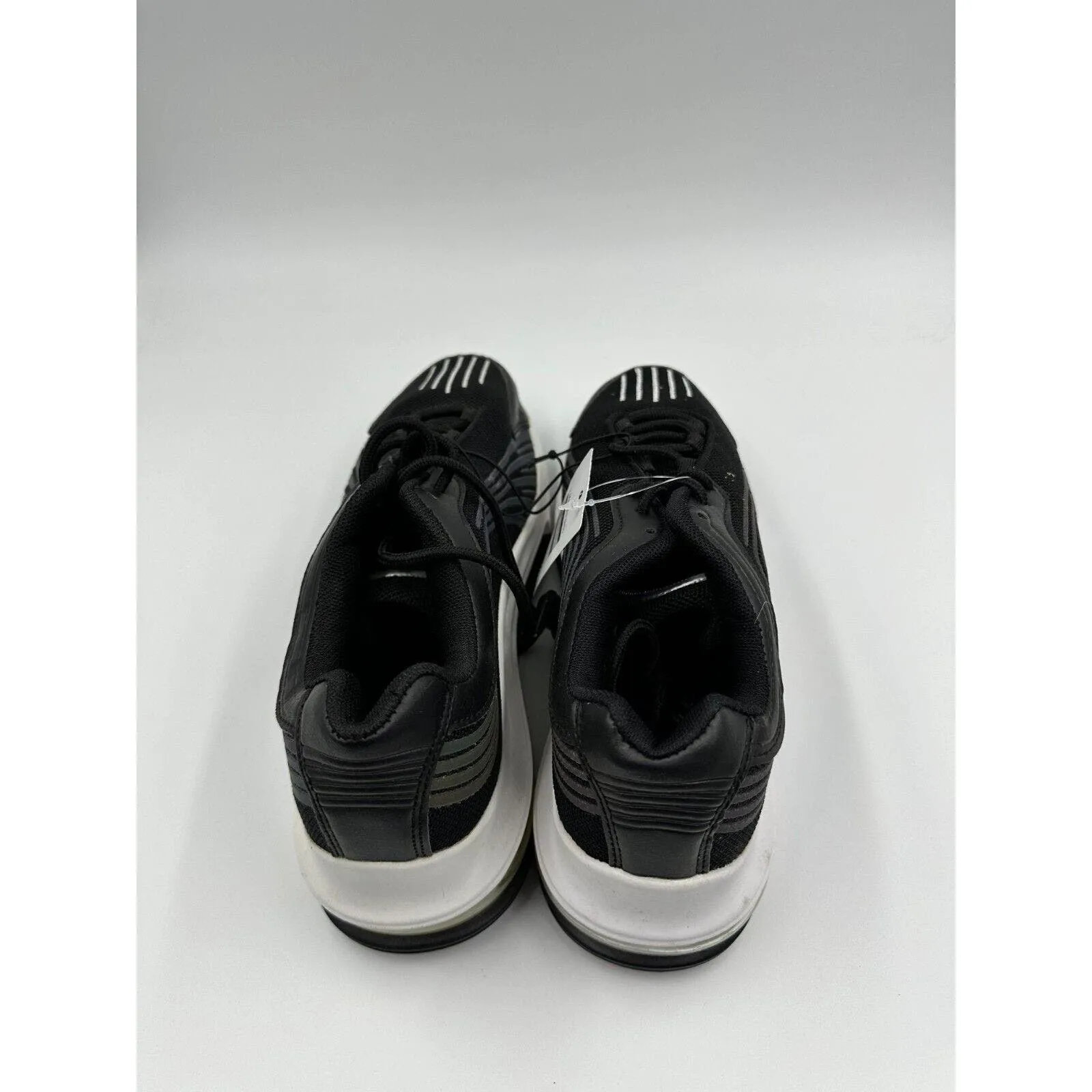 Men's Size 8, Black and White Air Style Sneakers