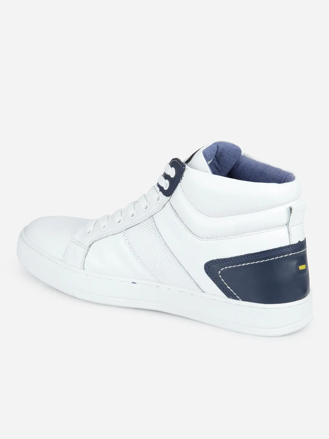 Men's White Ankle Top Lace Up Sneaker (ID3053)