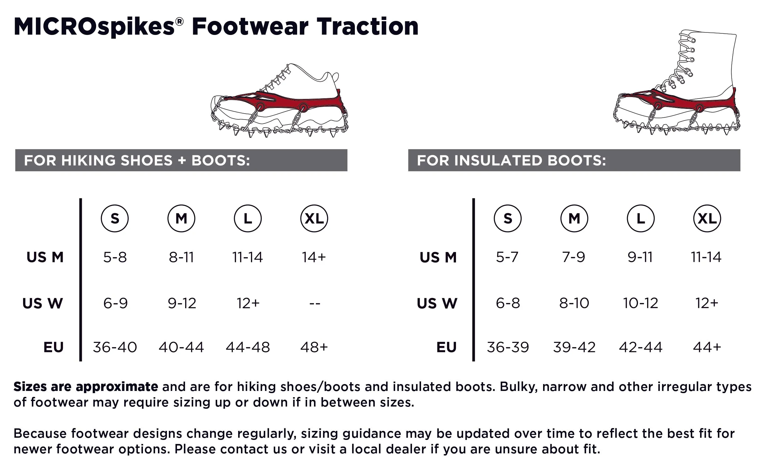 MICROspikes Footwear Traction - Black