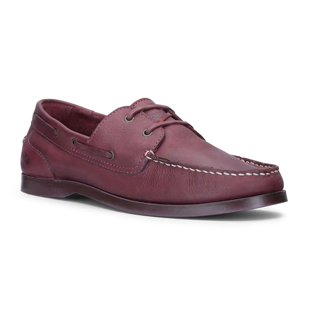 Mull Ladies Deck Shoe - Merlot by Hoggs of Fife