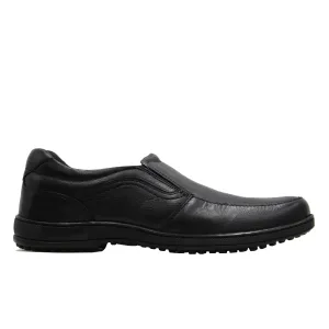 NETKA FOOTWEAR,SLIP ON BUCKLE-MOC TOE-COM-SHOES-GEORGE-BLACK