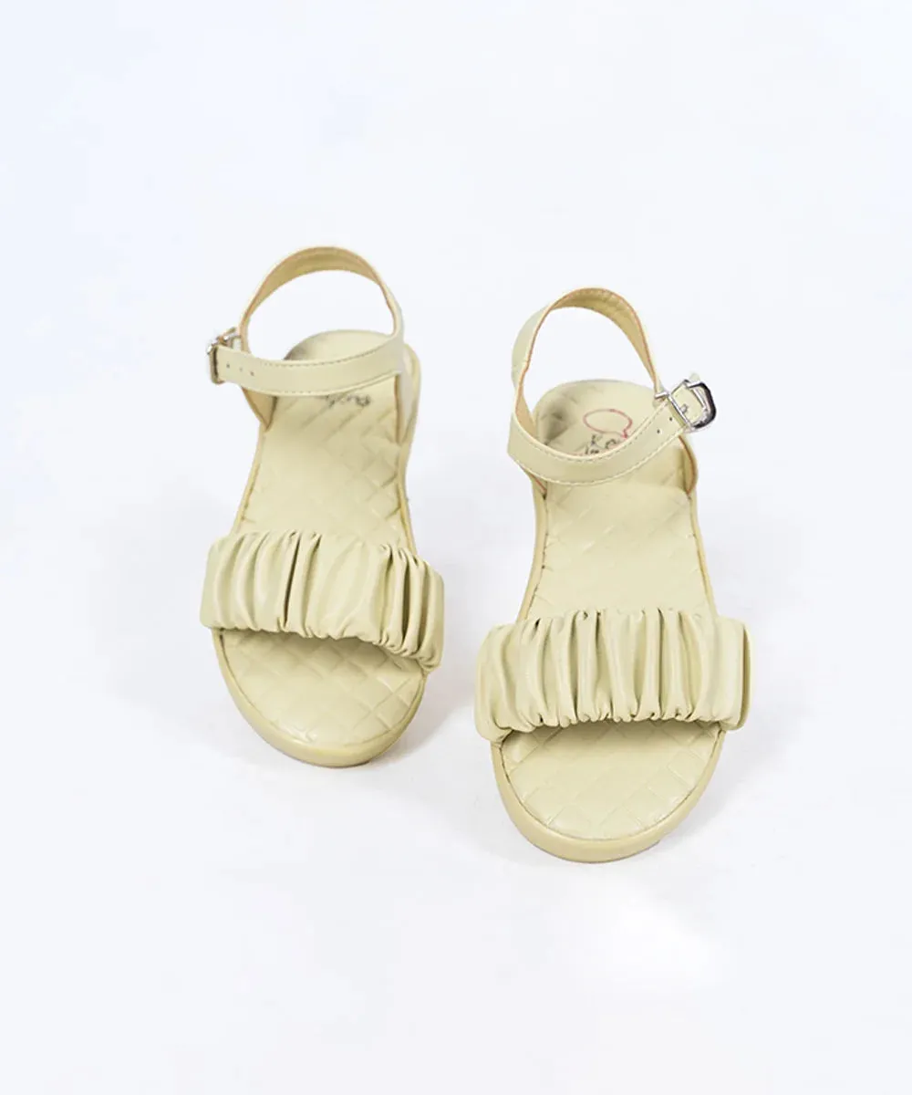 Pista Green Colored Baby Girl Sandal for Party