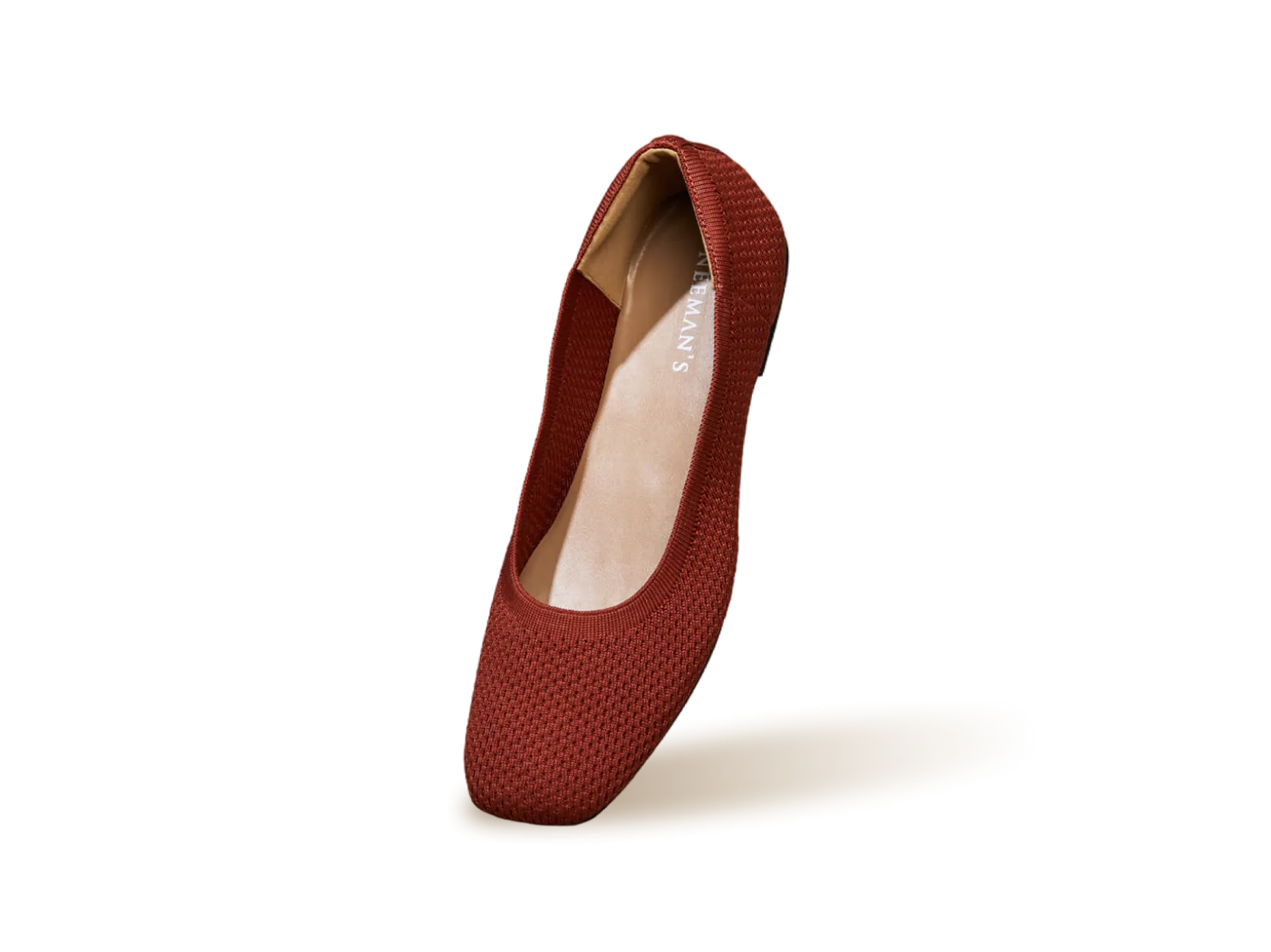 Plush Square Flats - Burgundy