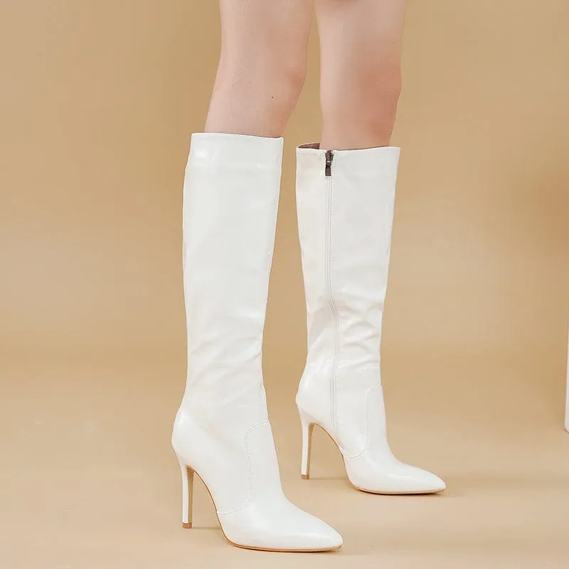 Point Toe Side Zip Boots