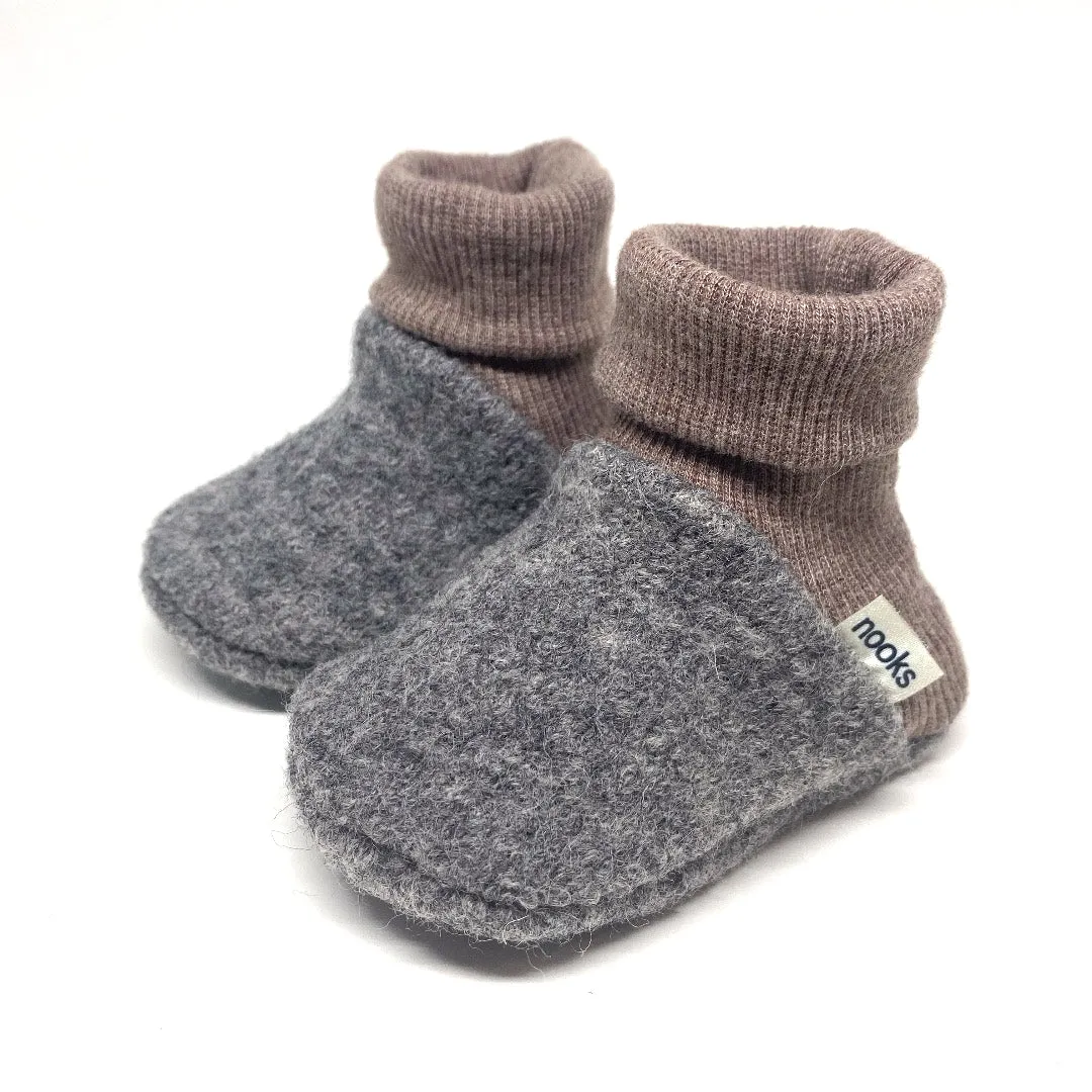 Pre-Walking Soft Wool Booties