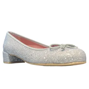 Pretty Ballerinas Womens Miriam Silver Sparkle Heels