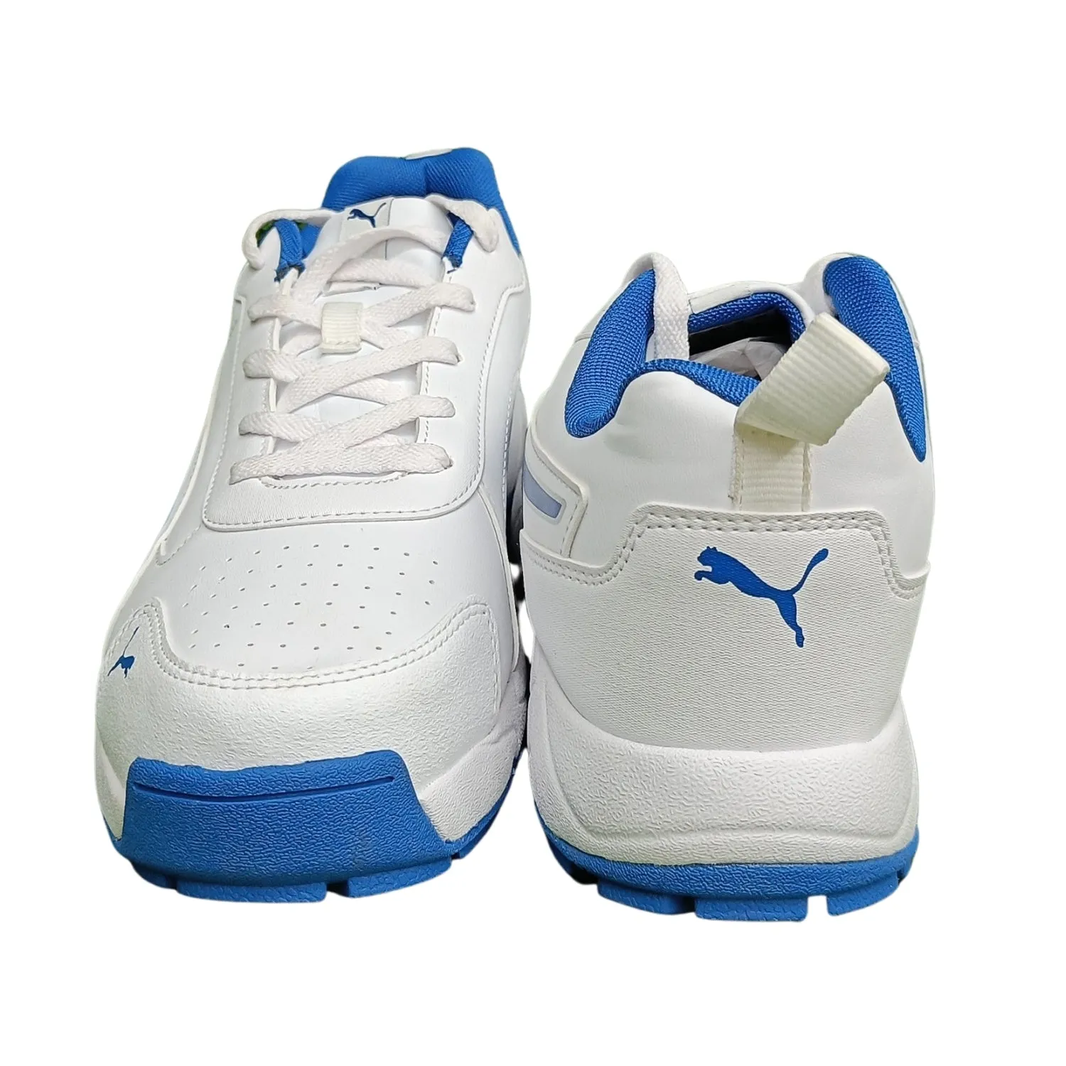 Puma Cricket Shoes, Classic Cat -  White/Blue