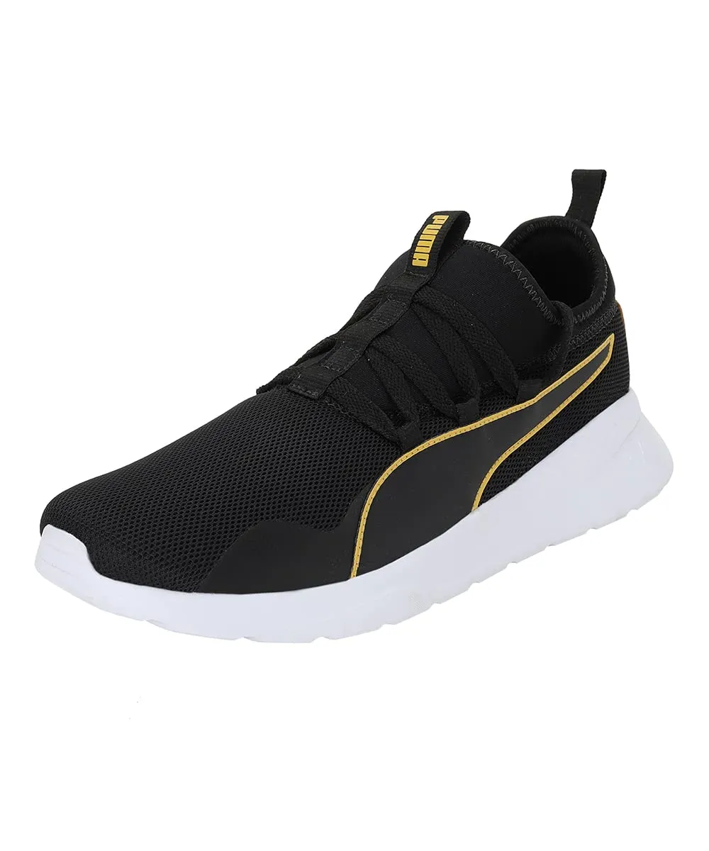 Puma Mens Manor Black-Mineral Yellow Sneaker