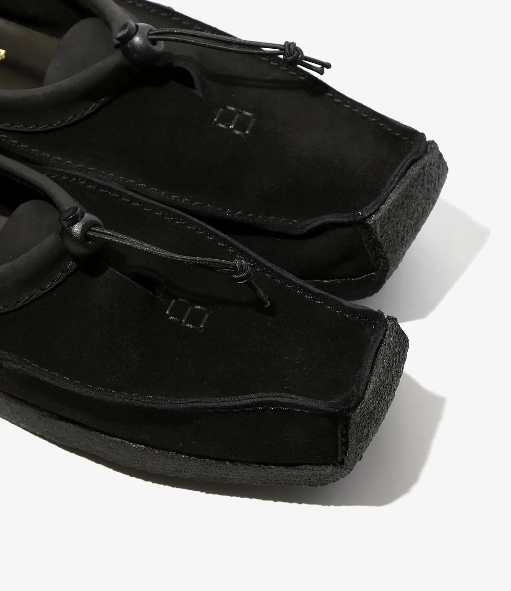 QR Moccasin Low / Suede - Black