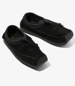 QR Moccasin Low / Suede - Black