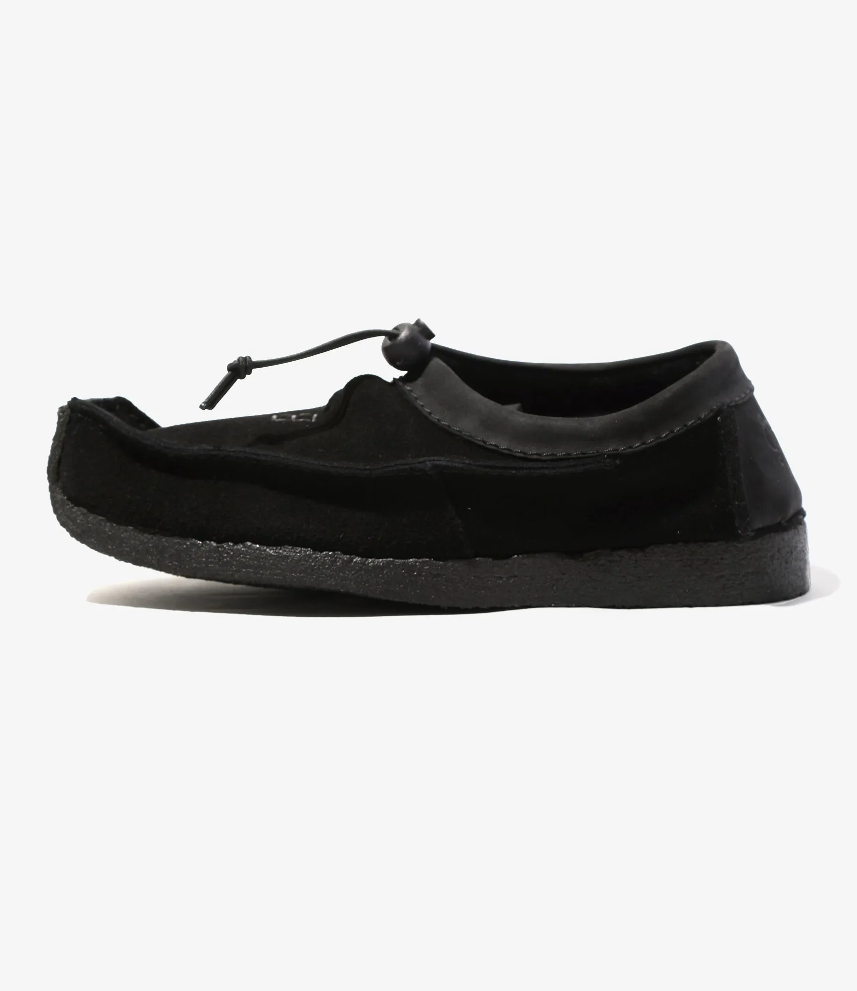 QR Moccasin Low / Suede - Black