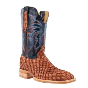 R. WATSON MEN'S MATTE COGNAC PIRARUCU WESTERN BOOT - RW7802-2