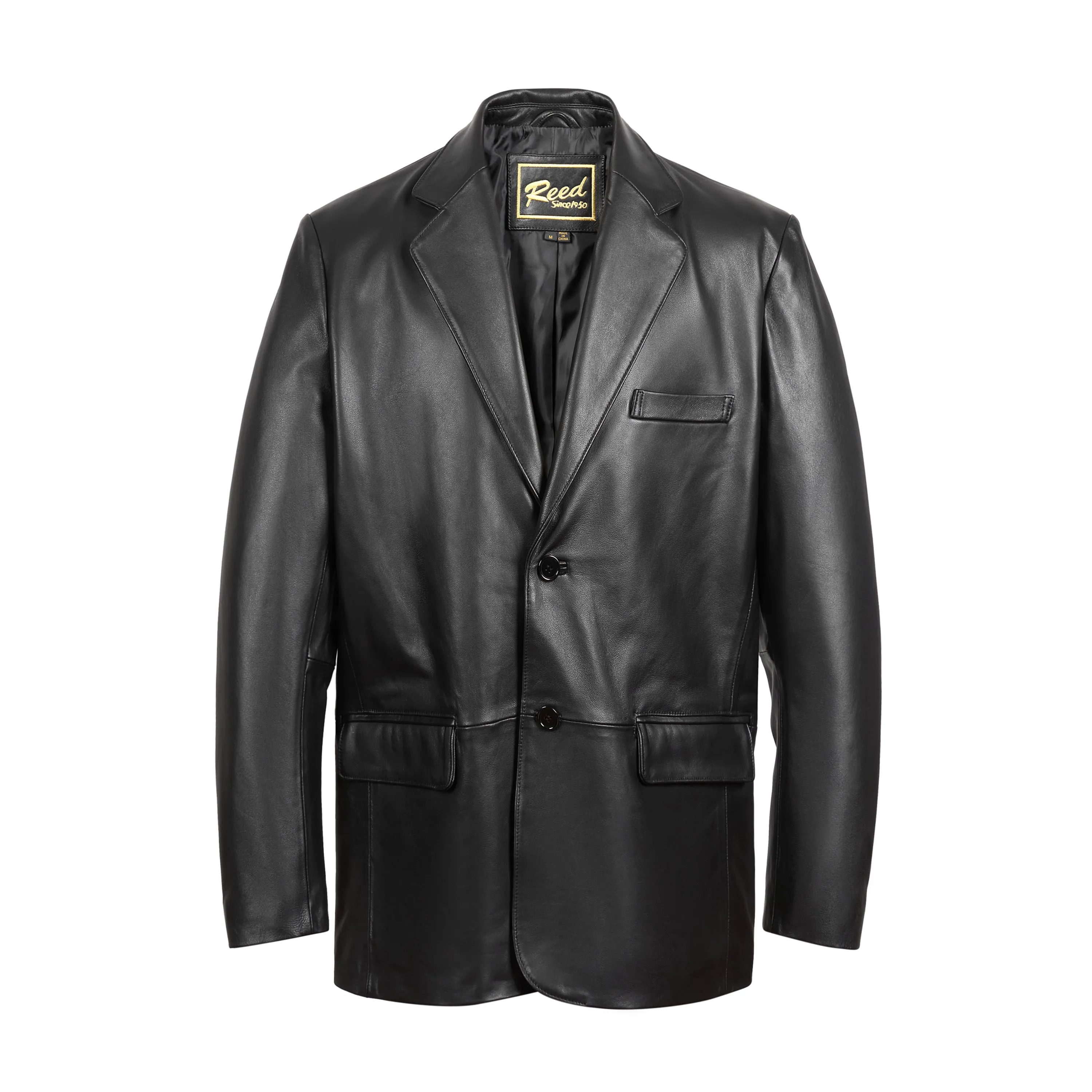 REED Men's Premium Lambskin Leather Blazer Sports Jacket (Imported)