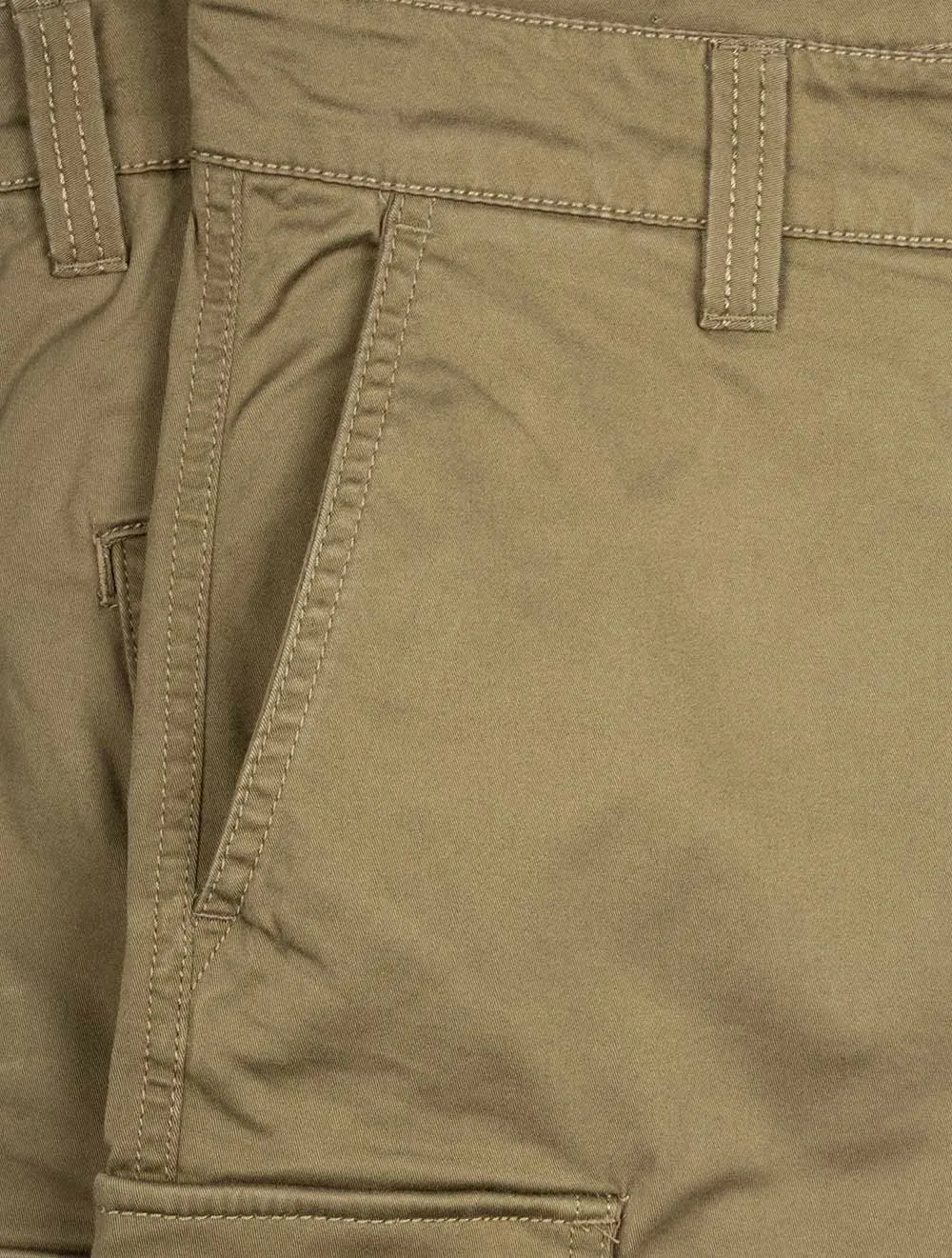 Relaxed Twill Cargo Shorts Juniper Green