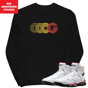 Retro 7 Cardinal Triple OG Embroidered Sweatshirt