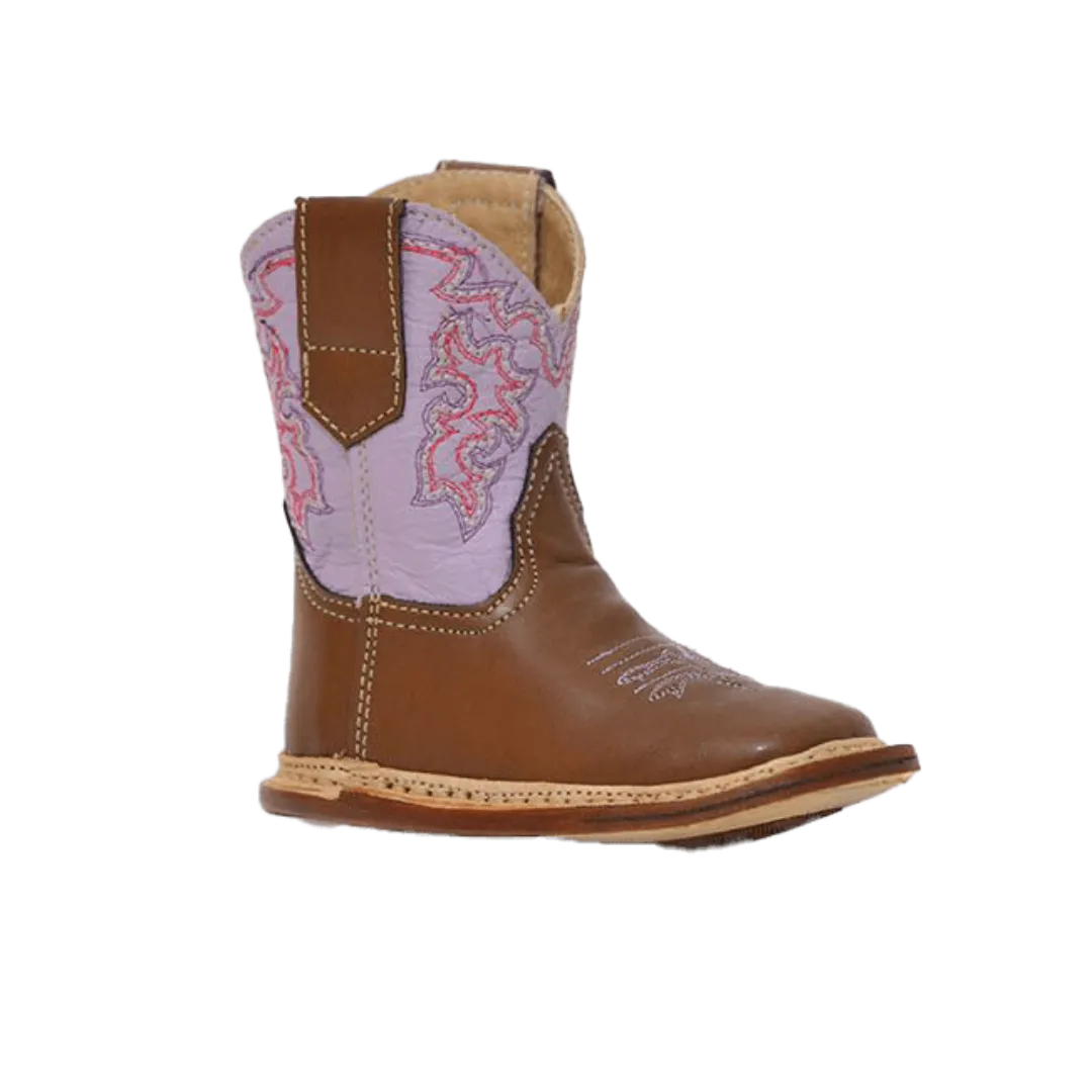 Roper Footwear Kid's Cowgirl Light Purple Design Boots