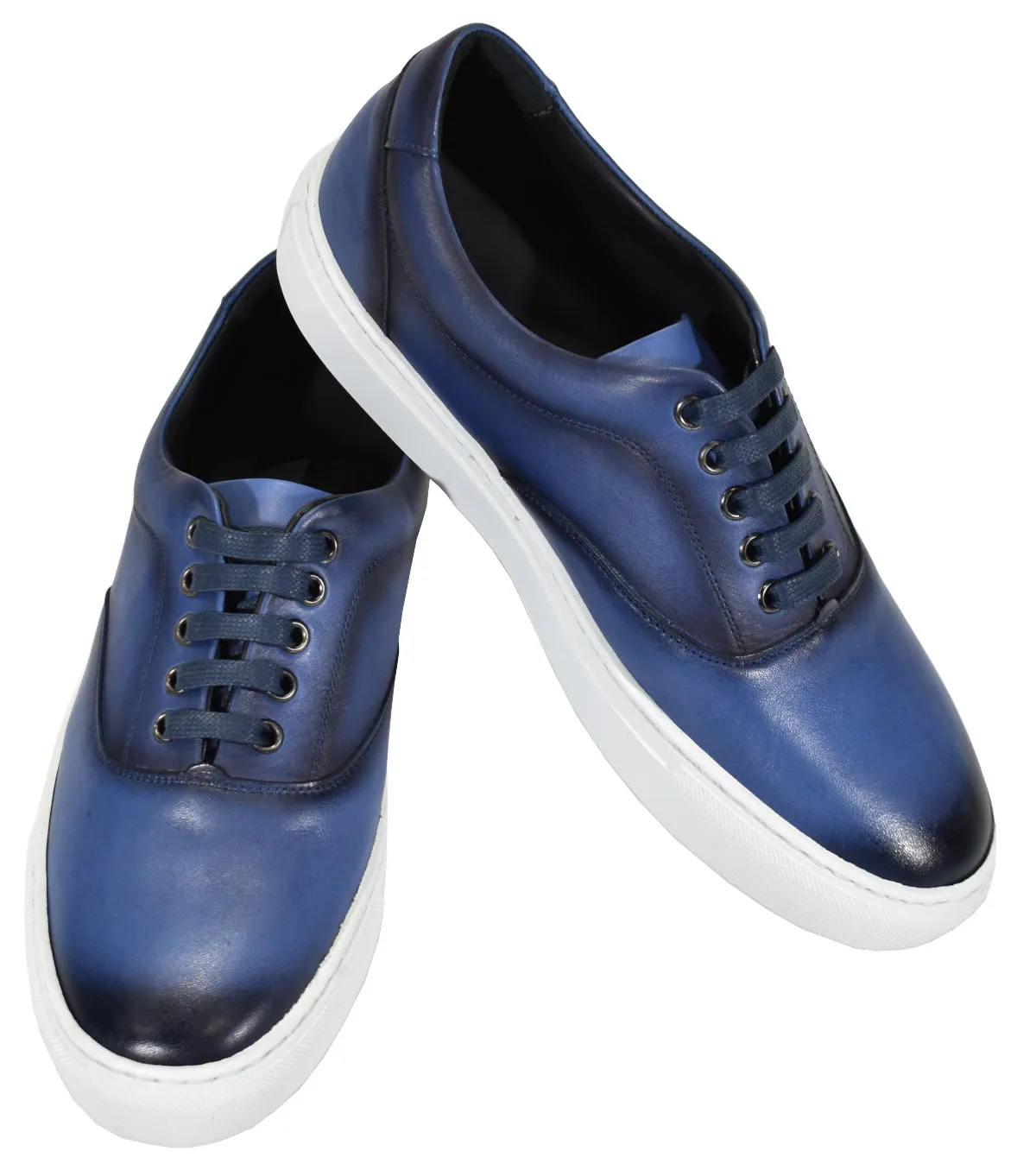 S130 Navy Burnished Sneaker