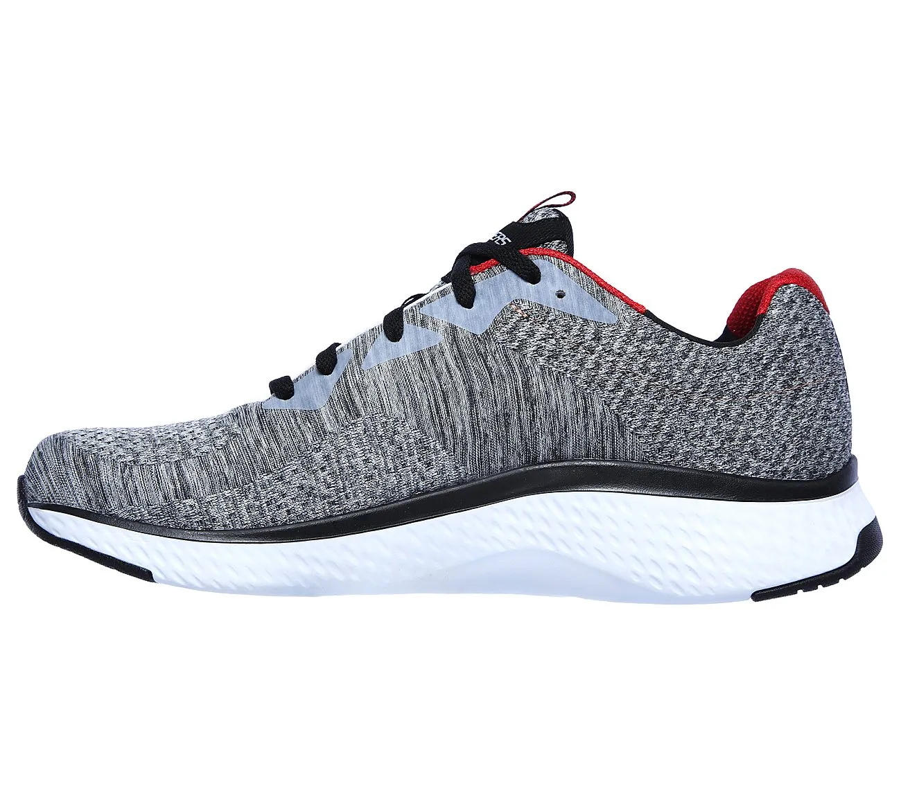 Skechers Mens Solar Fuse Trainers - Grey / Red