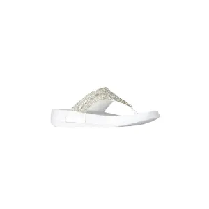 Sparkly Flip Flops - White