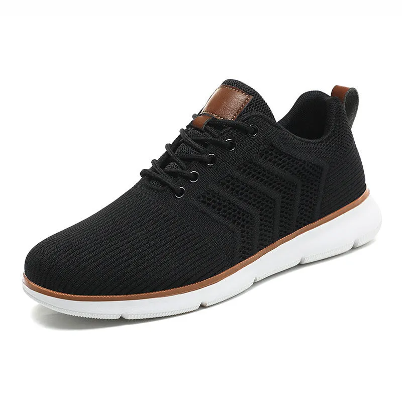 Sports Shoes For Men Fashion Lace-up Mesh Sneakers