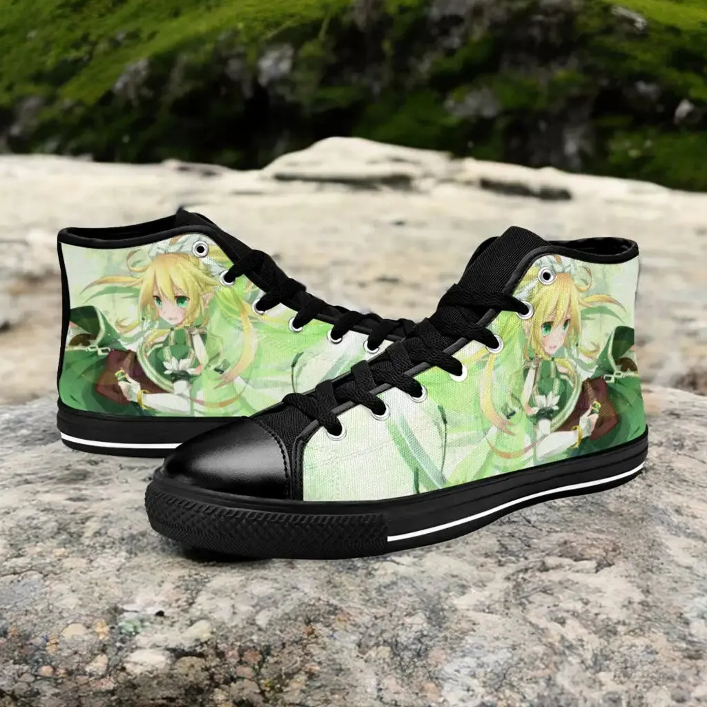 Sword Art Online Leafa Shoes High Top Sneakers for Kids and Adults