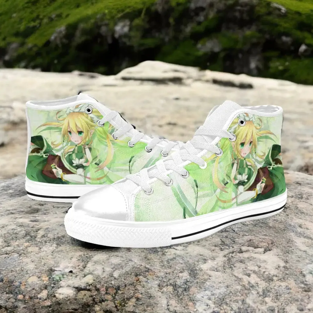 Sword Art Online Leafa Shoes High Top Sneakers for Kids and Adults