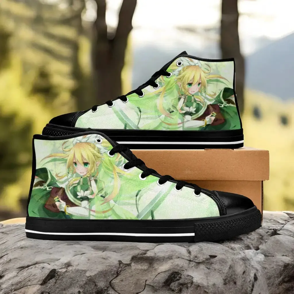 Sword Art Online Leafa Shoes High Top Sneakers for Kids and Adults