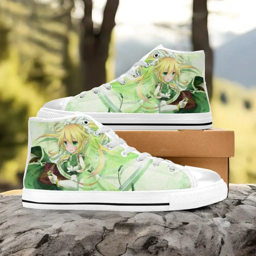 Sword Art Online Leafa Shoes High Top Sneakers for Kids and Adults