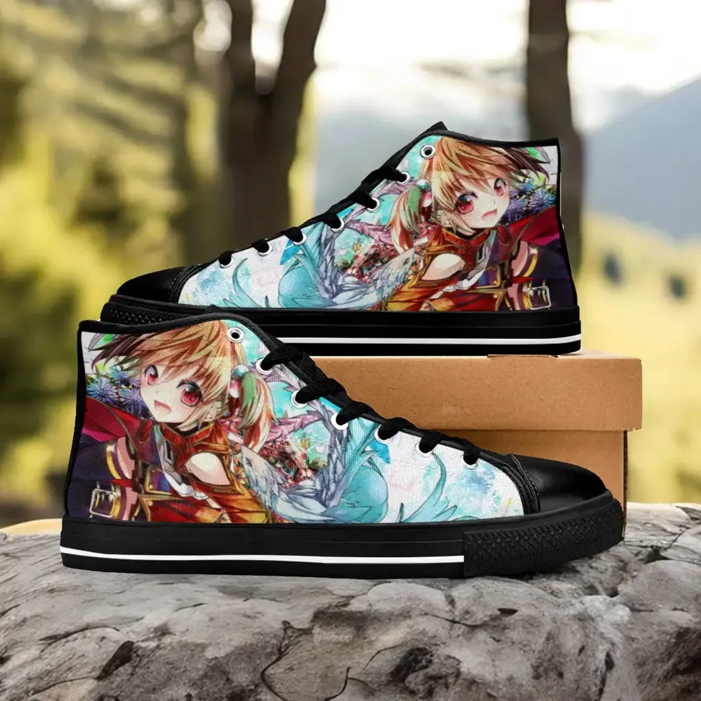 Sword Art Online Silica Shoes High Top Sneakers for Kids and Adults